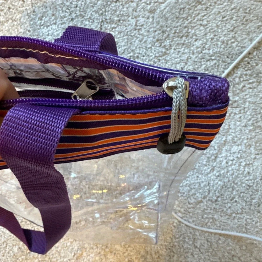 Clemson Tiger Clear Tote Bag 8